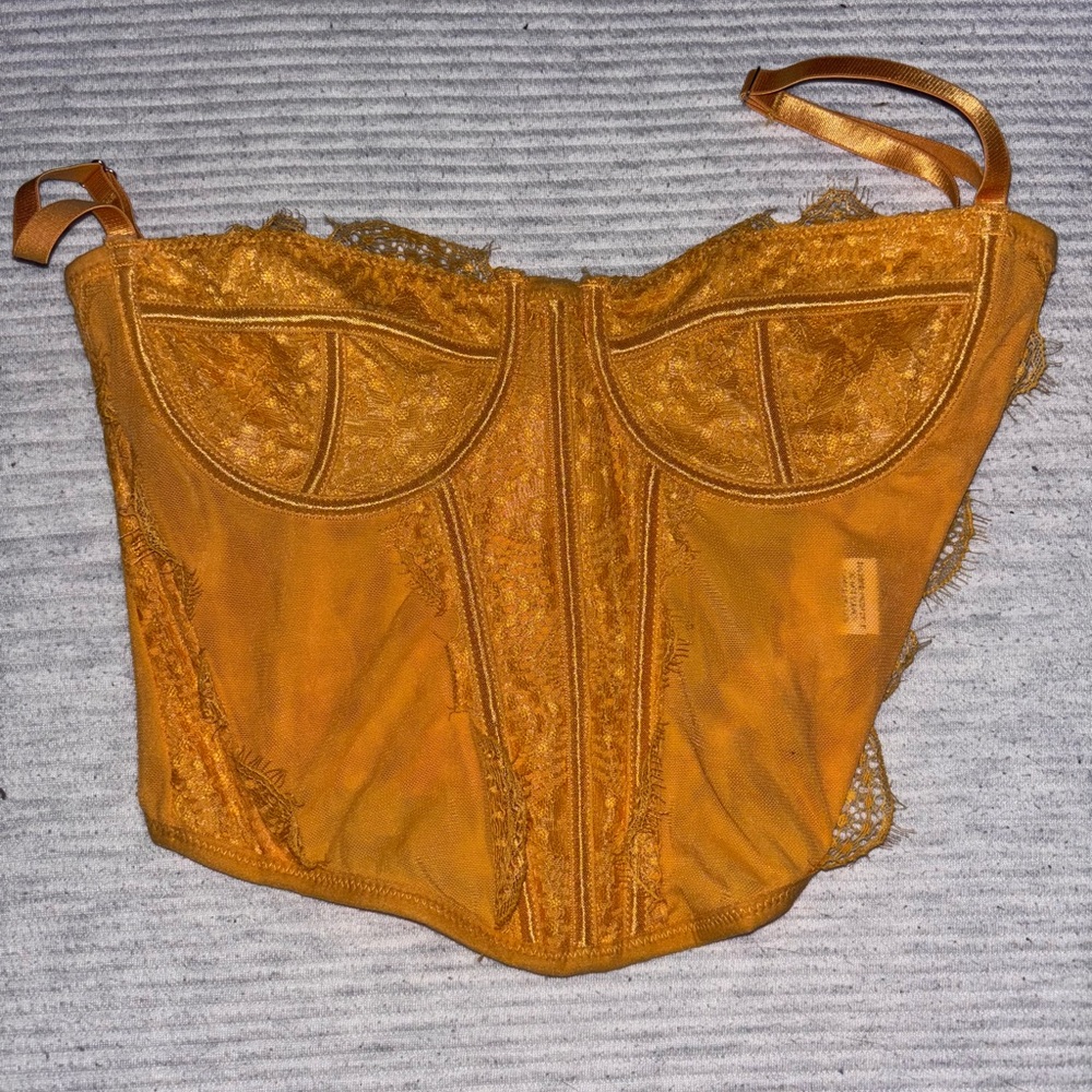 Orange corset top